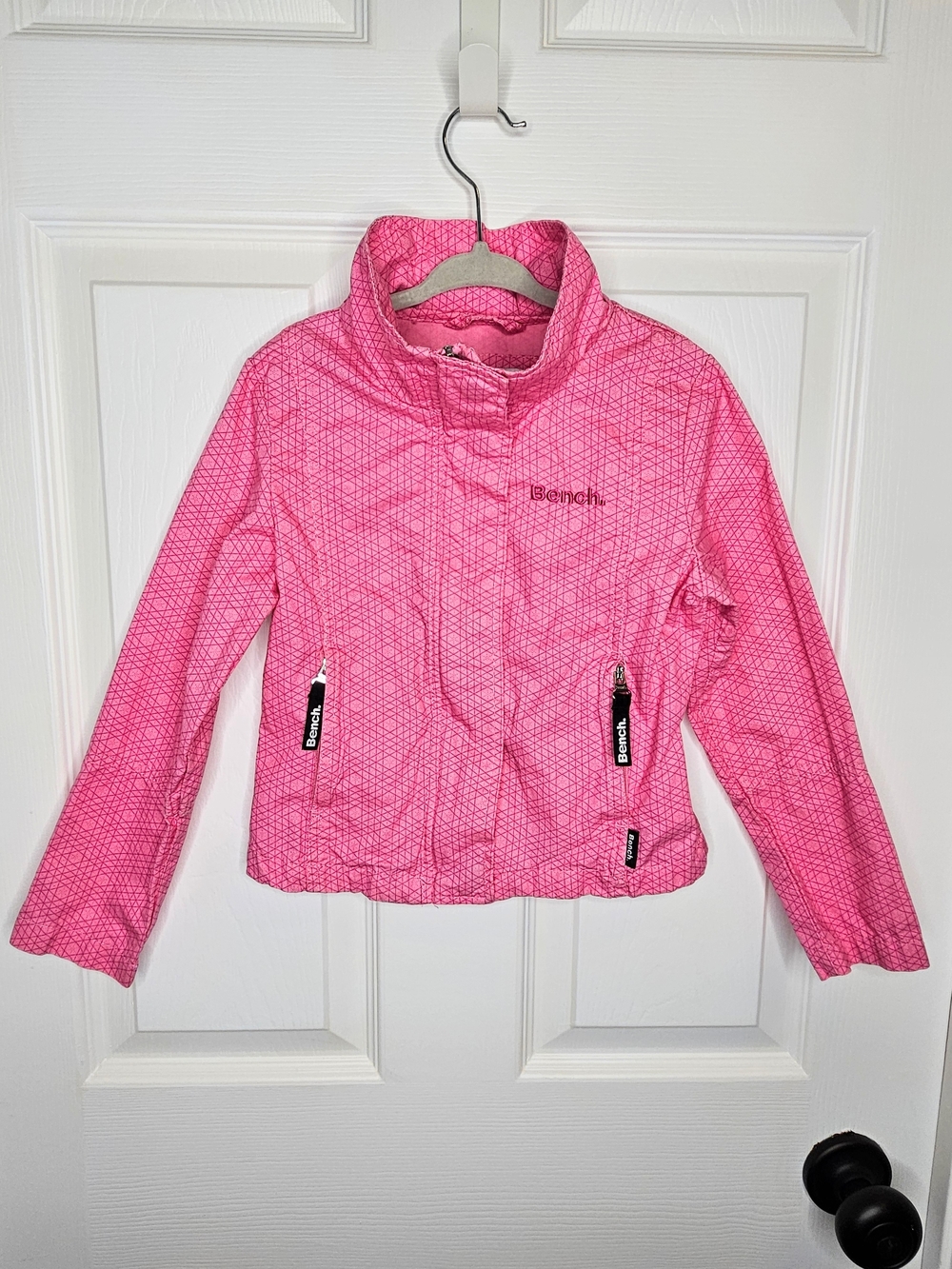 Bench Girls Pink Lightweight Jacket Kids Cotton Coat Size 5 Size 6